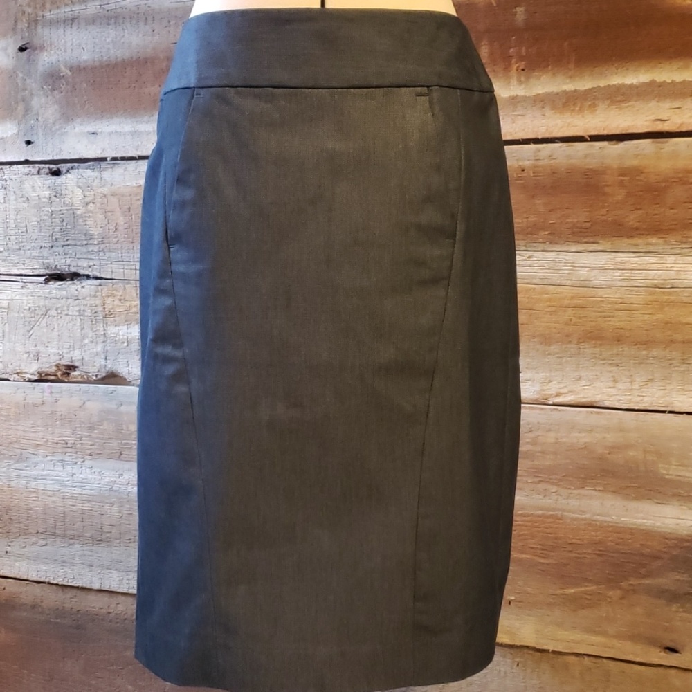 Loft dark denim pencil skirt
